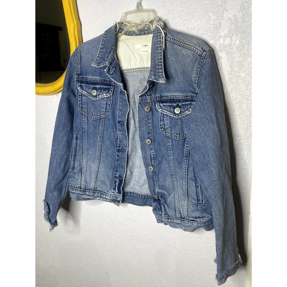 Tularosa Tamsen Distressed Denim Jacket Blue Medium Revolve EUC - Picture 4 of 12